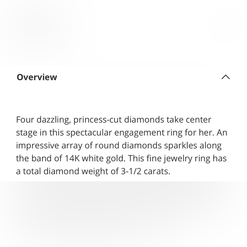 Diamond Cluster Wide Band Ring - 14 K White Gold - Picture 16 of 16